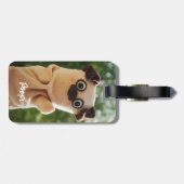 Elegantes modernes, einfaches Personalisiertes Fot Gepäckanhänger (Rückseite horizontal)