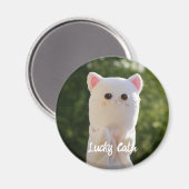 Elegantes modernes, einfaches Personalisiertes Fot Magnet (Vorderseite/Rückseite)