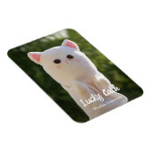 Elegantes modernes, einfaches Personalisiertes Fot Magnet (Rechte Seite)