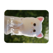 Elegantes modernes, einfaches Personalisiertes Fot Magnet (Horizontal)