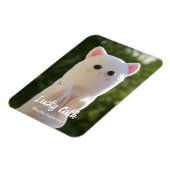 Elegantes modernes, einfaches Personalisiertes Fot Magnet (Linke Seite)