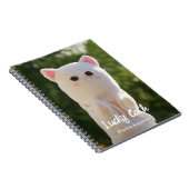 Elegantes modernes, einfaches Personalisiertes Fot Notizblock (Rechte Seite)