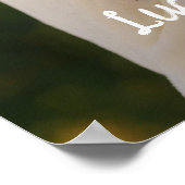 Elegantes modernes, einfaches Personalisiertes Fot Poster (Ecke)