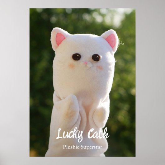 Elegantes modernes, einfaches Personalisiertes Fot Poster (Vorne)