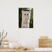 Elegantes modernes, einfaches Personalisiertes Fot Poster (Küche)