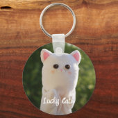 Elegantes modernes, einfaches Personalisiertes Fot Schlüsselanhänger (Rückseite)