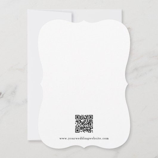 Elegantes modernes einfaches Template Schwarz/Weiß Save The Date (Rückseite)