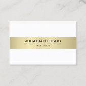 Elegantes, modernes, einfaches und Schlichtes Luxu Visitenkarte (Vorderseite)