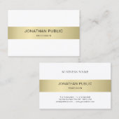 Elegantes, modernes, einfaches und Schlichtes Luxu Visitenkarte (Vorne/Hinten)