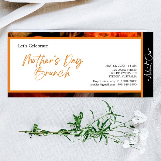 Elegantes modernes, einzigartiges Brunch Einladung