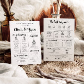 Elegantes modernes, einzigartiges Infografik-Hochz Einladung