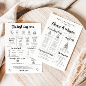 Elegantes modernes, einzigartiges Infografik-Hochz Einladung