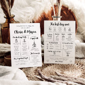 Elegantes modernes, einzigartiges Infografik-Hochz Einladung