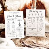 Elegantes modernes, einzigartiges Infografik-Hochz Einladung