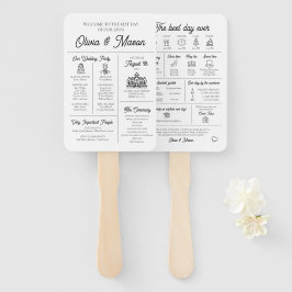 Elegantes modernes, einzigartiges Infografik-Hochz Fächer