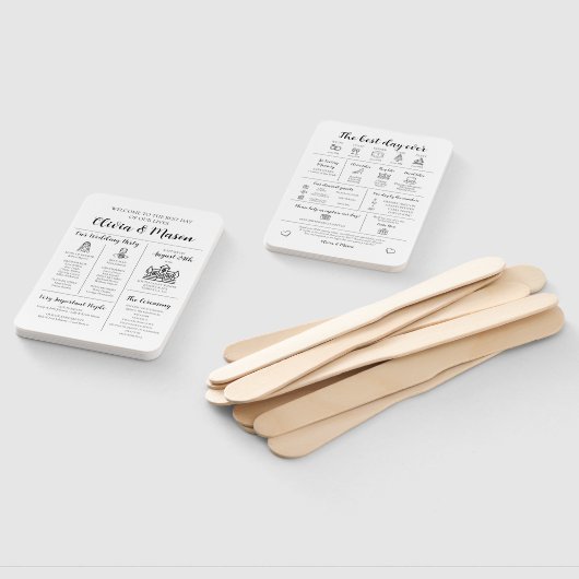 Elegantes modernes, einzigartiges Infografik-Hochz Fächer (Non-assembled)