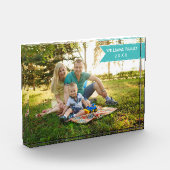 Elegantes modernes, einzigartiges Personalisiertes Fotoblock (Links)