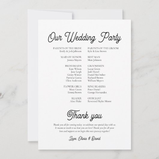 Elegantes, modernes, einzigartiges Programm für Ho (Rückseite)