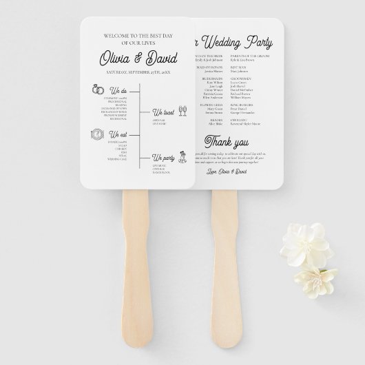 Elegantes, modernes, einzigartiges Programm für Ho Fächer (Vorne und Hinten)