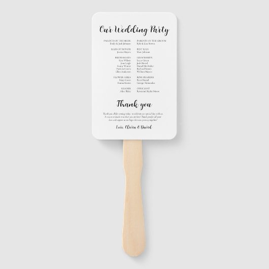 Elegantes, modernes, einzigartiges Programm für Ho Fächer (Rückseite)