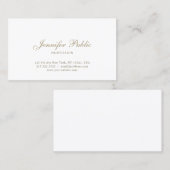 Elegantes, modernes, elegantes Design Schlicht Visitenkarte (Vorne/Hinten)