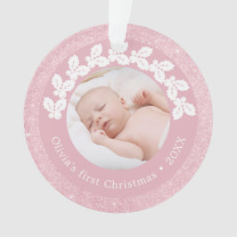 Elegantes, modernes, erstklassiges Weihnachtsbaby- Ornament