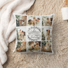 Elegantes, modernes Familienfoto Collage Monogram-