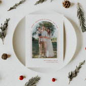 Elegantes modernes Familienfoto Feiertagskarte