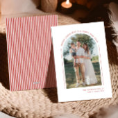 Elegantes modernes Familienfoto Feiertagskarte