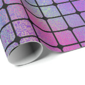 Elegantes, modernes, farbenfroh gestaltetes Fliese Geschenkpapier (Rolleneckpunkt)