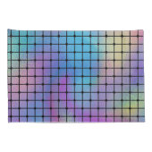 Elegantes, modernes, farbenfroh gestaltetes Fliese Kissenbezug (Rückseite-Rechts)