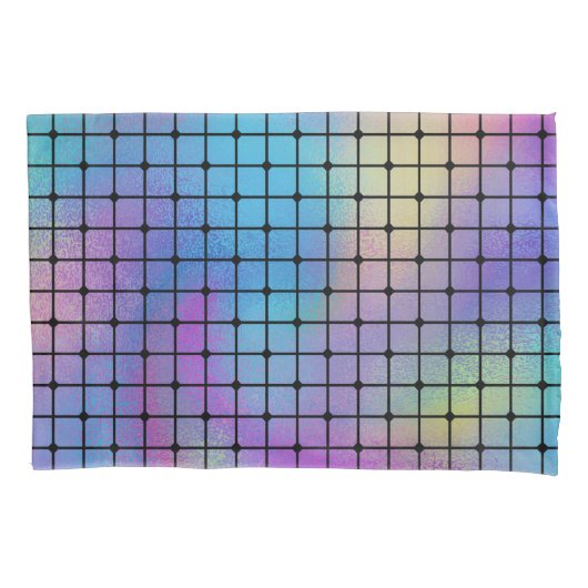 Elegantes, modernes, farbenfroh gestaltetes Fliese Kissenbezug (Vorderseite-Links)