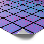 Elegantes, modernes, farbenfroh gestaltetes Fliese Poster (Ecke)