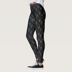 Elegantes modernes farbenfrohes Herzen und Schlüss Leggings