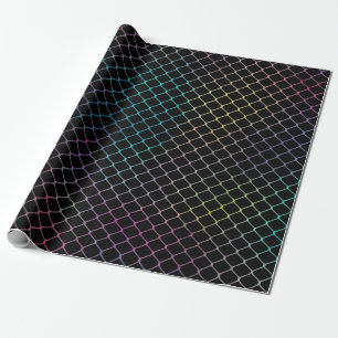 Elegantes modernes farbenfrohes Zaunkettenmuster   Geschenkpapier