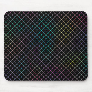 Elegantes modernes farbenfrohes Zaunkettenmuster Mousepad