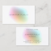 Elegantes, modernes Farbmodell Beruflich Visitenkarte (Vorne/Hinten)