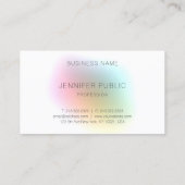 Elegantes, modernes Farbmodell Beruflich Visitenkarte (Rückseite)