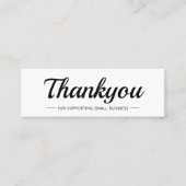 Elegantes, modernes Firmenlogo Danke Einsteckkarte Telefonnummerkarte (Vorderseite)