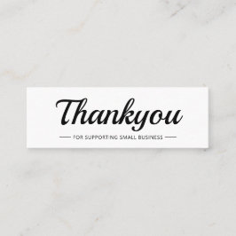 Elegantes, modernes Firmenlogo Danke Einsteckkarte Telefonnummerkarte