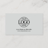 Elegantes, modernes Firmenlogo leicht grau Treuekarte (Rückseite)