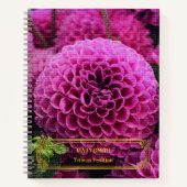 Elegantes, modernes, florales Gold Notizblock (Vorderseite)