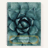 Elegantes, modernes, florales Gold Notizblock (Vorderseite)