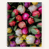 Elegantes, modernes, florales Gold Notizblock (Vorderseite)