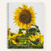 Elegantes, modernes, florales Gold Notizblock (Vorderseite)