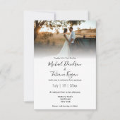 elegantes modernes Foto Einladung (Vorderseite)