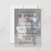 elegantes modernes Foto Einladung (Vorderseite)