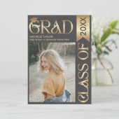 Elegantes, modernes Foto Einladung (Stehend Vorderseite)