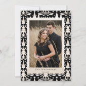 Elegantes Modernes Foto Feiertagskarte (Vorderseite)