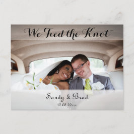 Elegantes, modernes Foto für Hochzeiten Postkarte